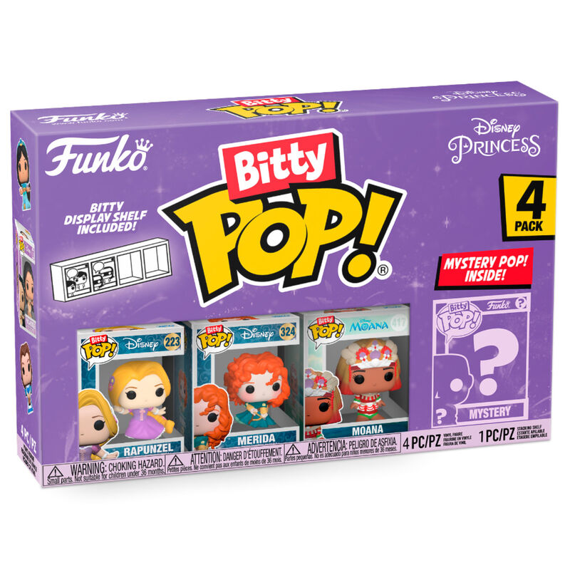 Blister 4 figuras Bitty POP Disney Princesas Rapunzel - Frikibase.com