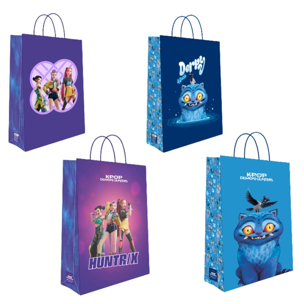 Bolsa papel L KPop Demon Hunters surtido - Frikibase.com