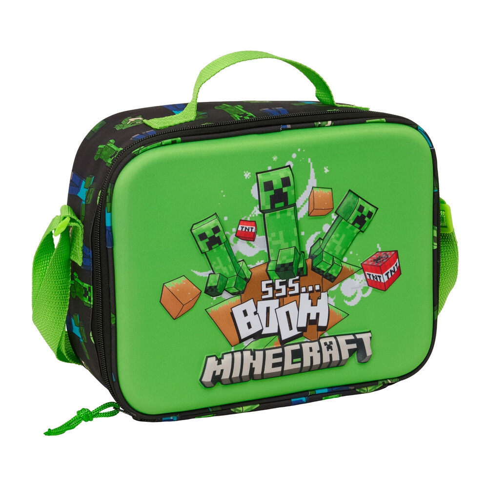 Bolsa portameriendas 3D Minecraft termica - Frikibase.com