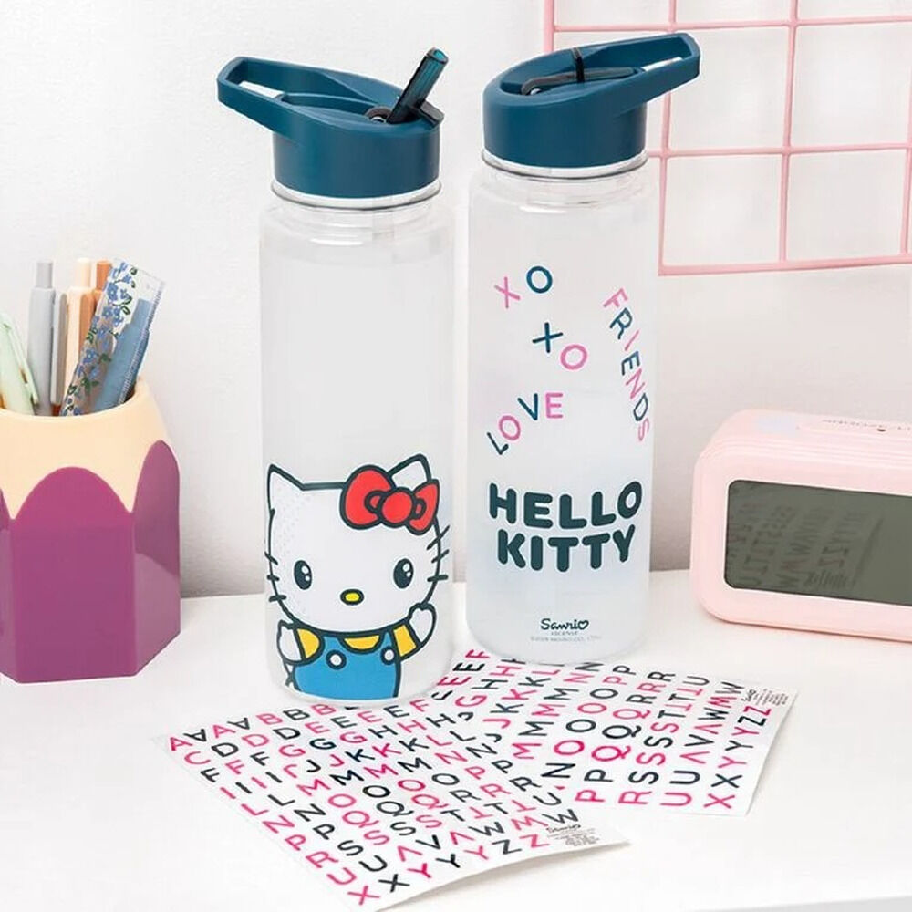 Botella con pegatinas Hello Kitty 650ml - Frikibase.com