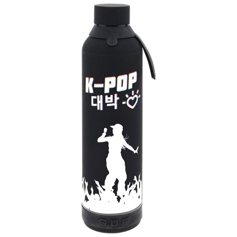 Botella termica con altavoz Black K-Pop 600ml - Frikibase.com