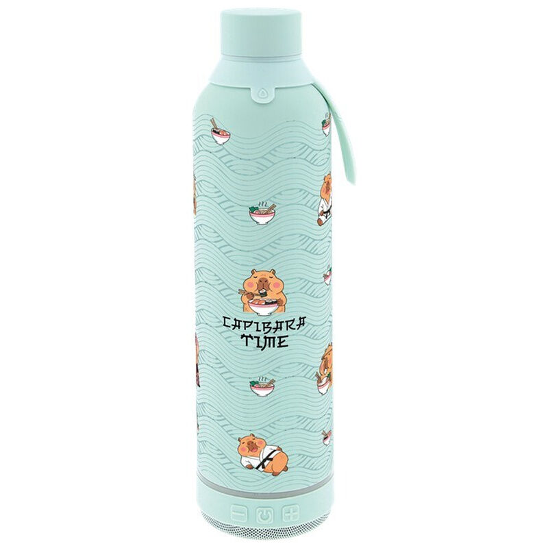 Botella termica con altavoz Foodie Capibara 600ml - Frikibase.com