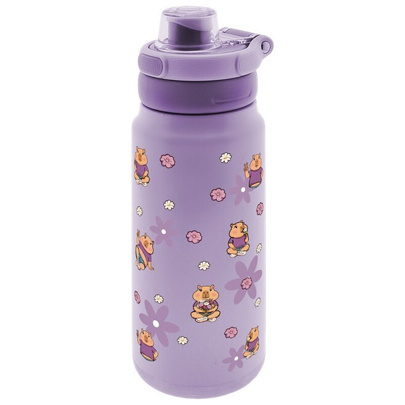 Botella termica sport Flower Capibara 750ml - Frikibase.com