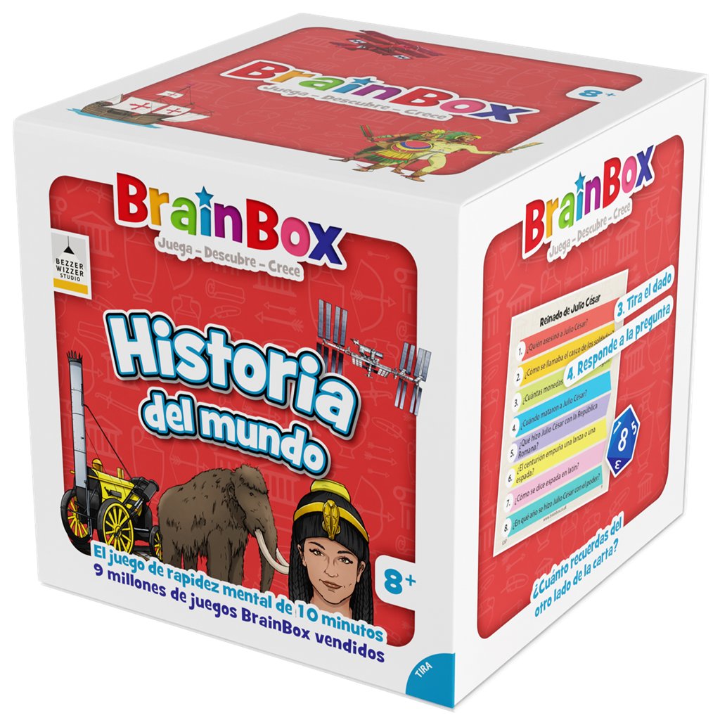 BrainBox Historia del Mundo - Juego de Cartas - Frikibase.com