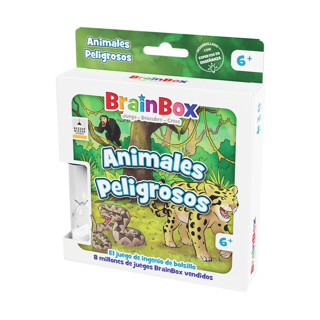BrainBox Pocket Animales Peligrosos - Juego de Cartas - Frikibase.com