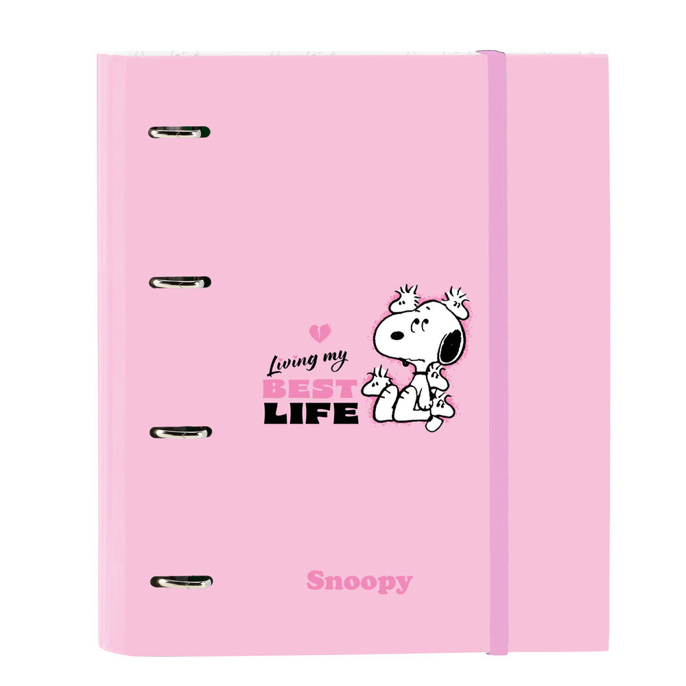 Carpeta A4 anillas Snoopy con recambio - Frikibase.com