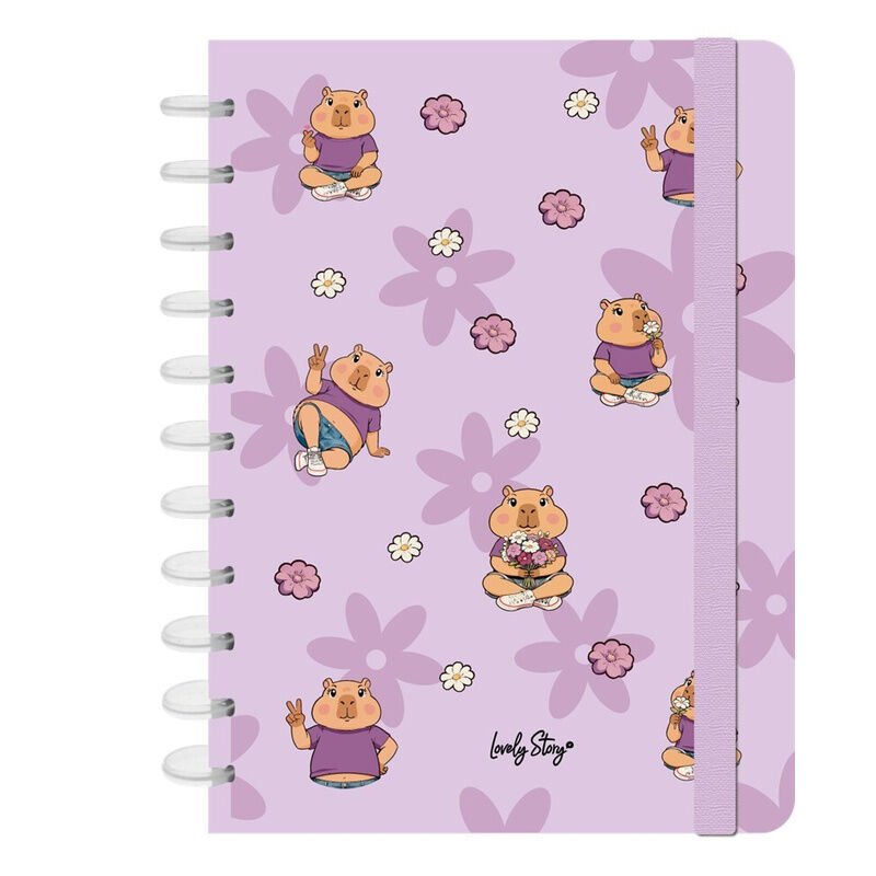 Cuaderno A4 Flower Capibara - Frikibase.com