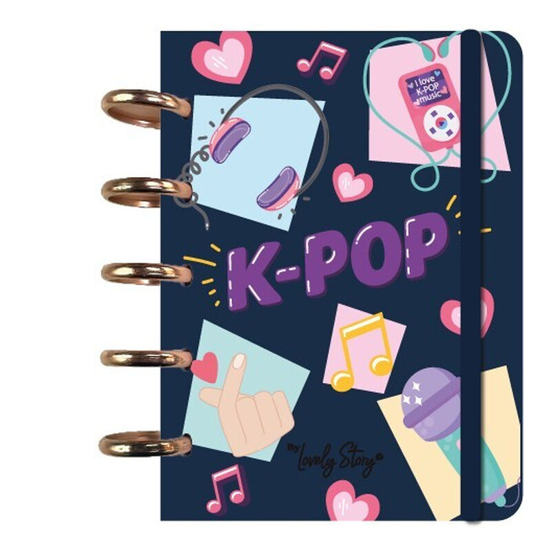 Cuaderno A6 Dark Blue K-Pop - Frikibase.com