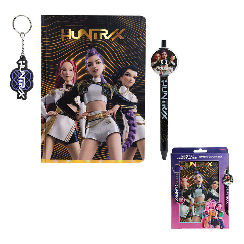 Cuaderno + boligrafo + llavero K-Pop Demon Hunters - Frikibase.com