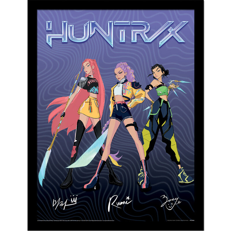 Cuadro KPop Huntrix Signature Demon Hunters - Frikibase.com