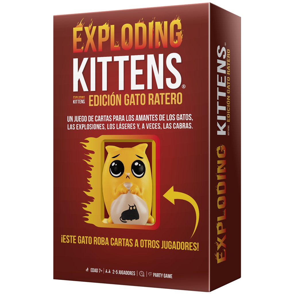 Exploding Kittens Ed. Gato Ratero - Juego de Cartas - Frikibase.com