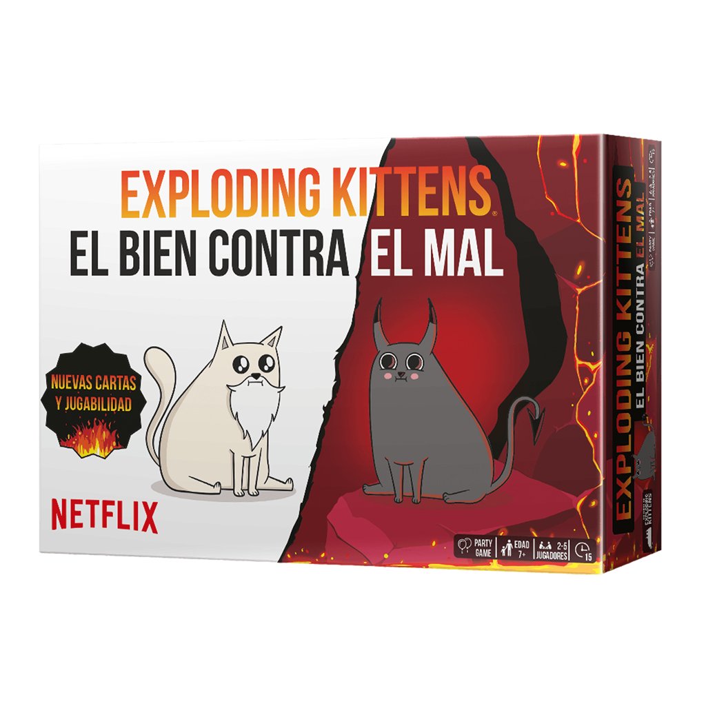 Exploding Kittens El bien contra el mal - Juego de Cartas - Frikibase.com