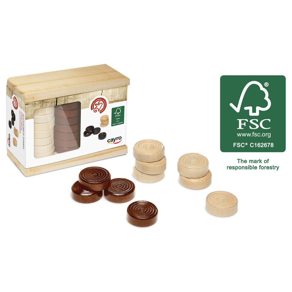 Fichas Damas madera - Frikibase.com