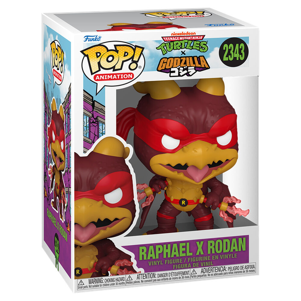 Figura POP Teenage Mutant Ninja Turtles x Godzilla - Raphael X Rodan - Frikibase.com