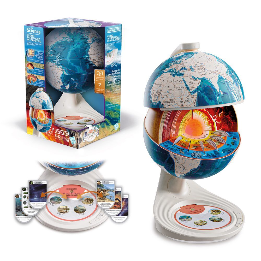 Globo terraqueo interactivo capas tierra Science - Frikibase.com