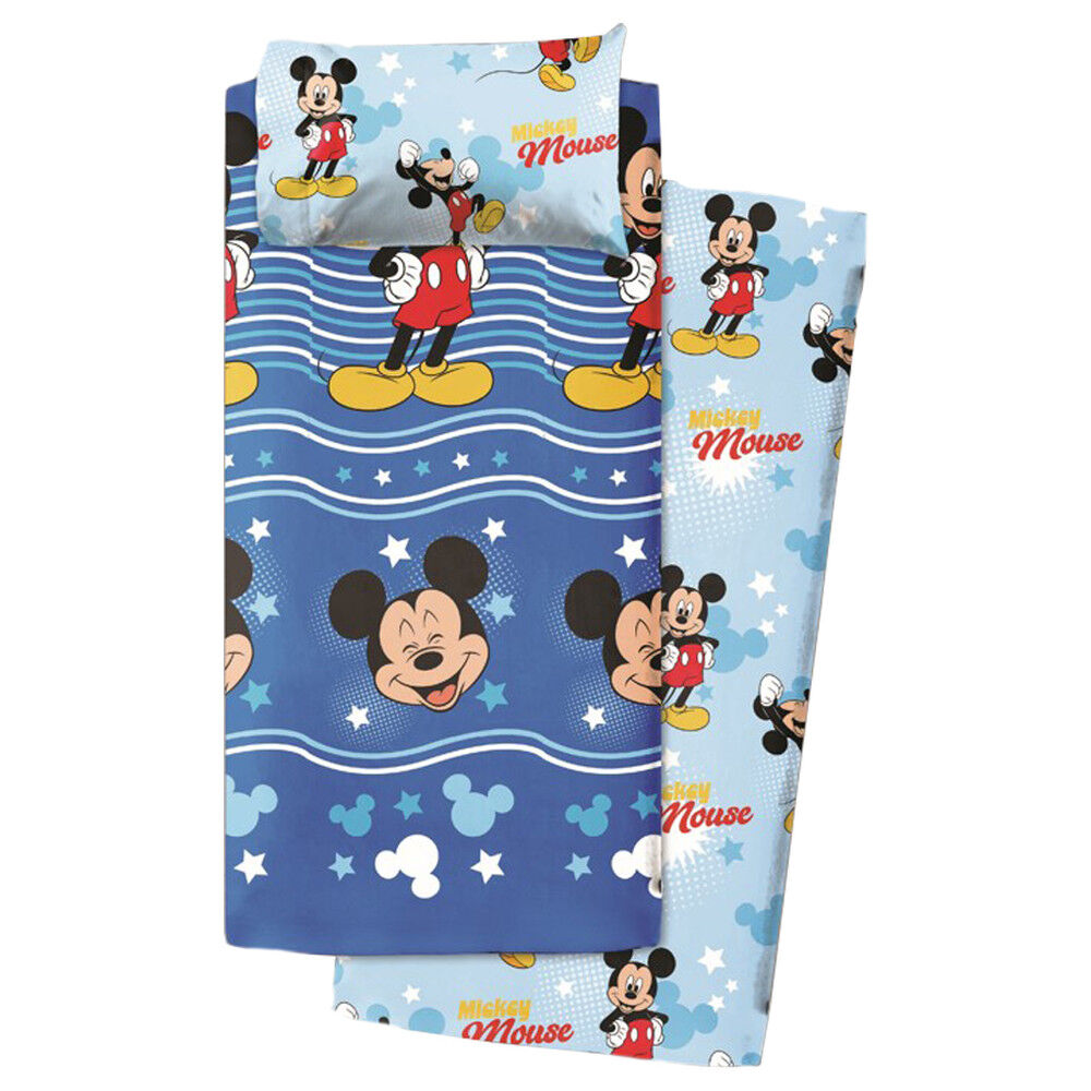 Juego sabanas Mickey Disney algodon 105cm - Frikibase.com