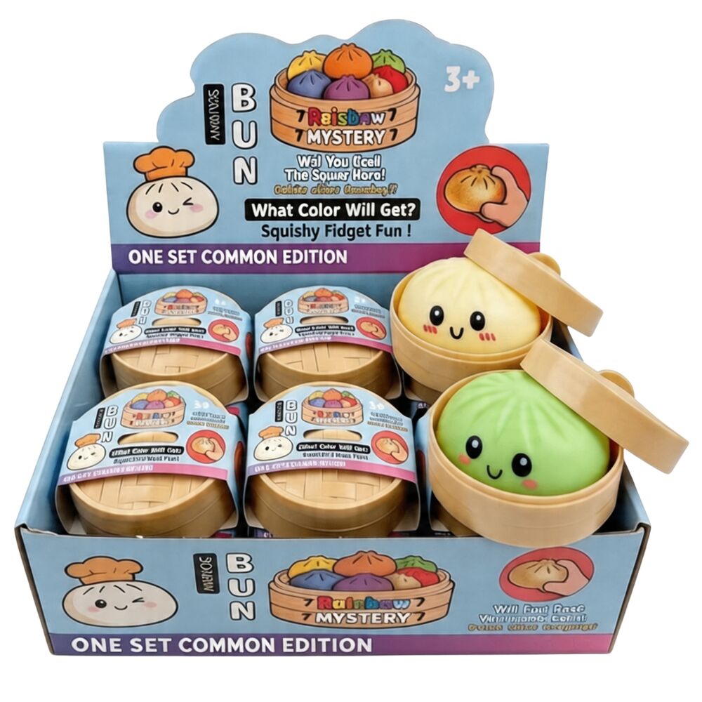 Juguete antiestres sorpresa Squishy Common Dumpling 10cm surtido - Frikibase.com