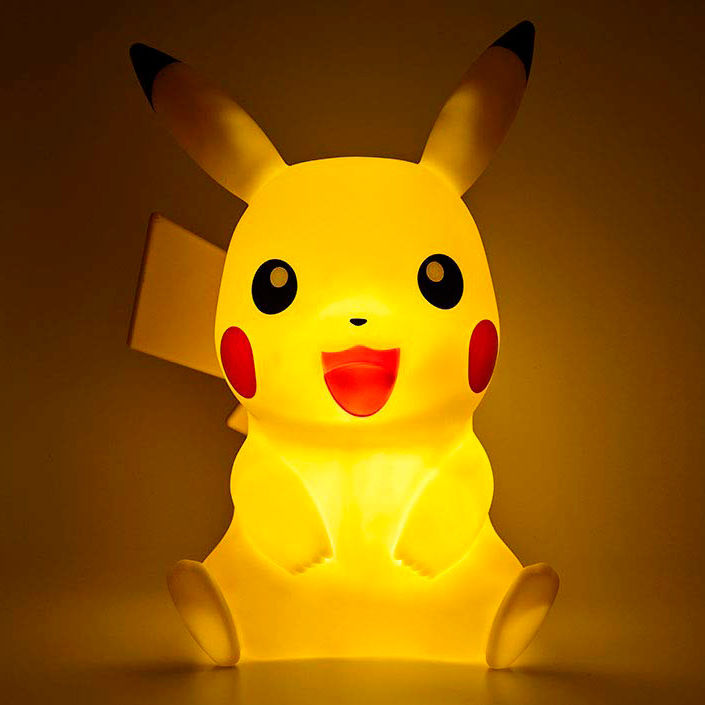 Lampara Led 3D Pikachu Pokemon 40cm - Frikibase.com