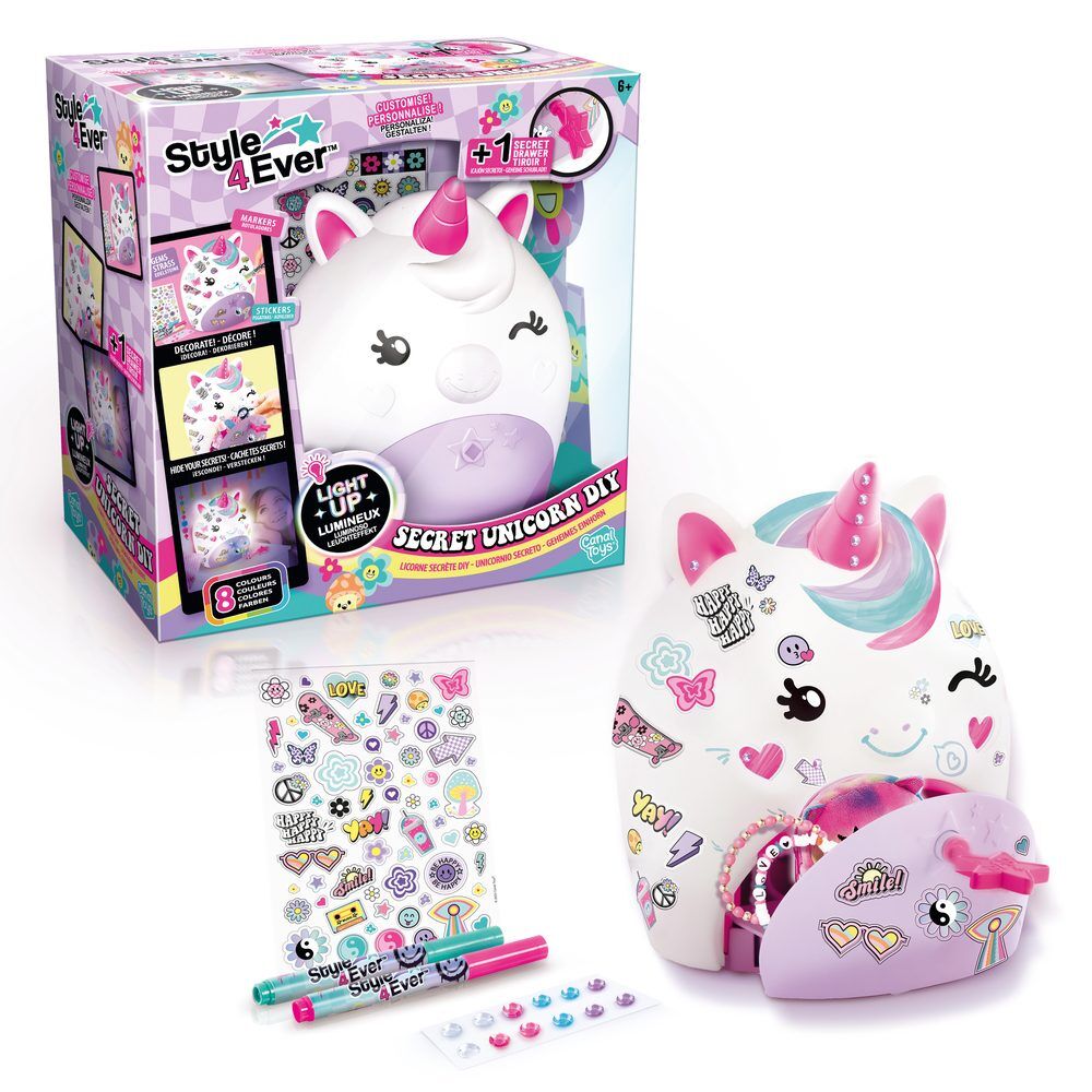 Lampara unicornio secreto compartimento llaves Style 4Ever - Frikibase.com