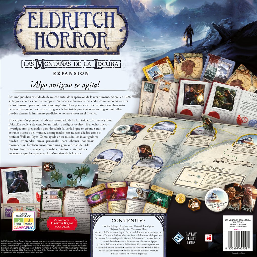 Las montañas de la locura - Juego de tablero - Frikibase.com