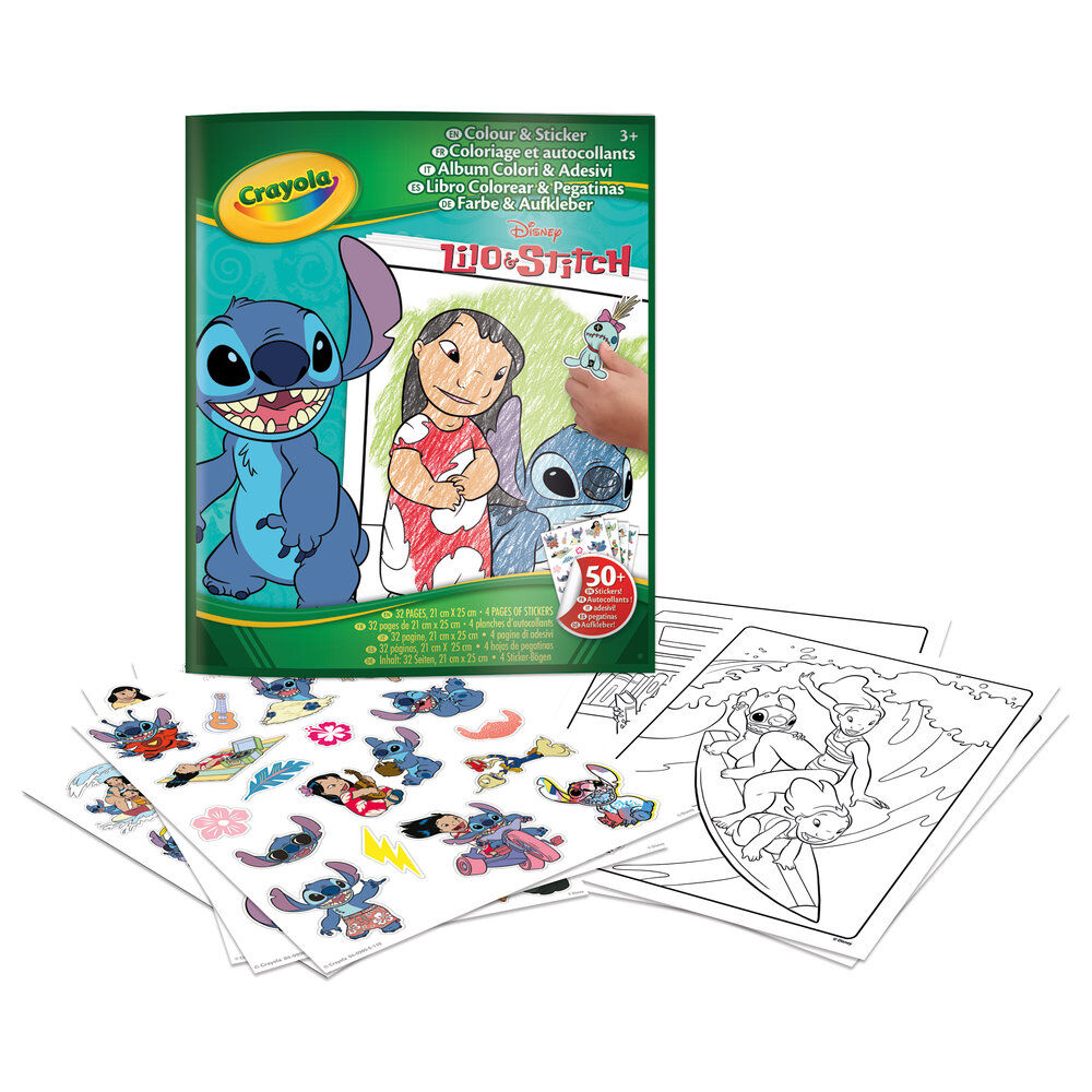 Libro colorear + stickers Lilo & Stitch - Stitch Disney - Frikibase.com