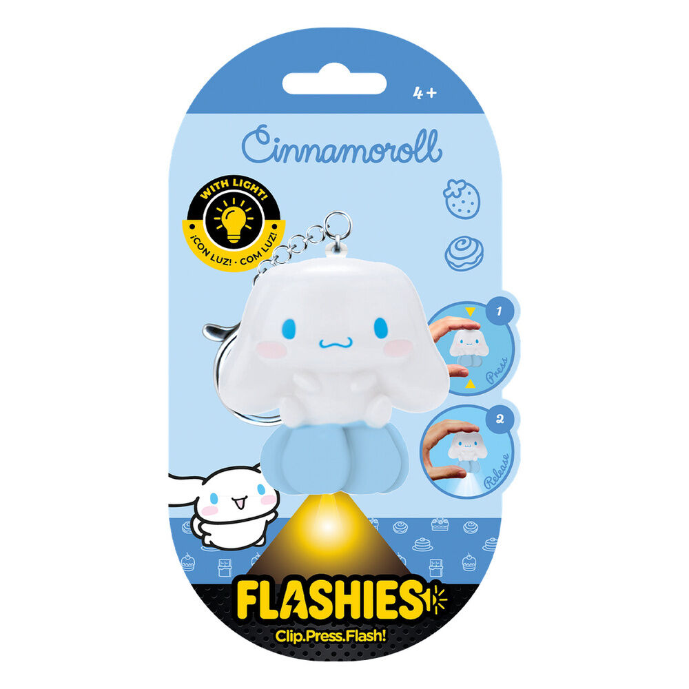 Llavero figura 3D con luz Cinnamoroll Hello Kitty Flashies - Frikibase.com