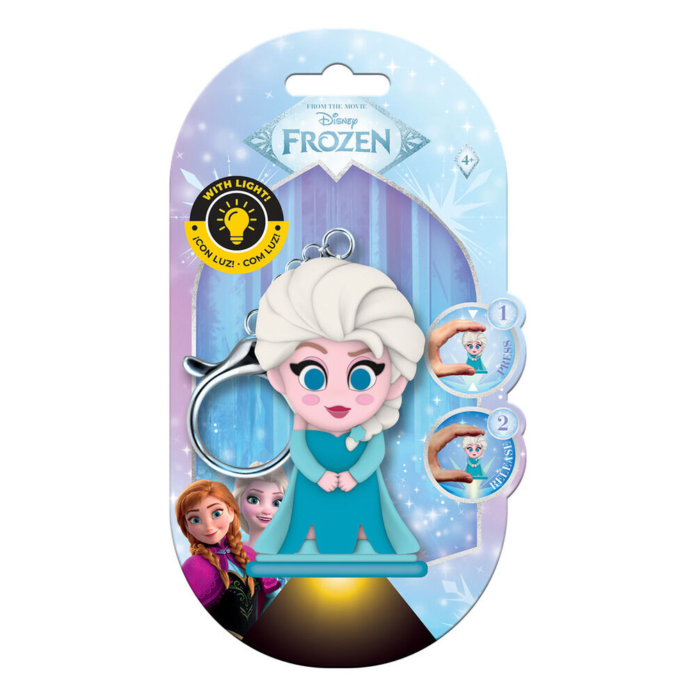 Llavero figura 3D con luz Elsa Frozen Disney Flashies - Frikibase.com