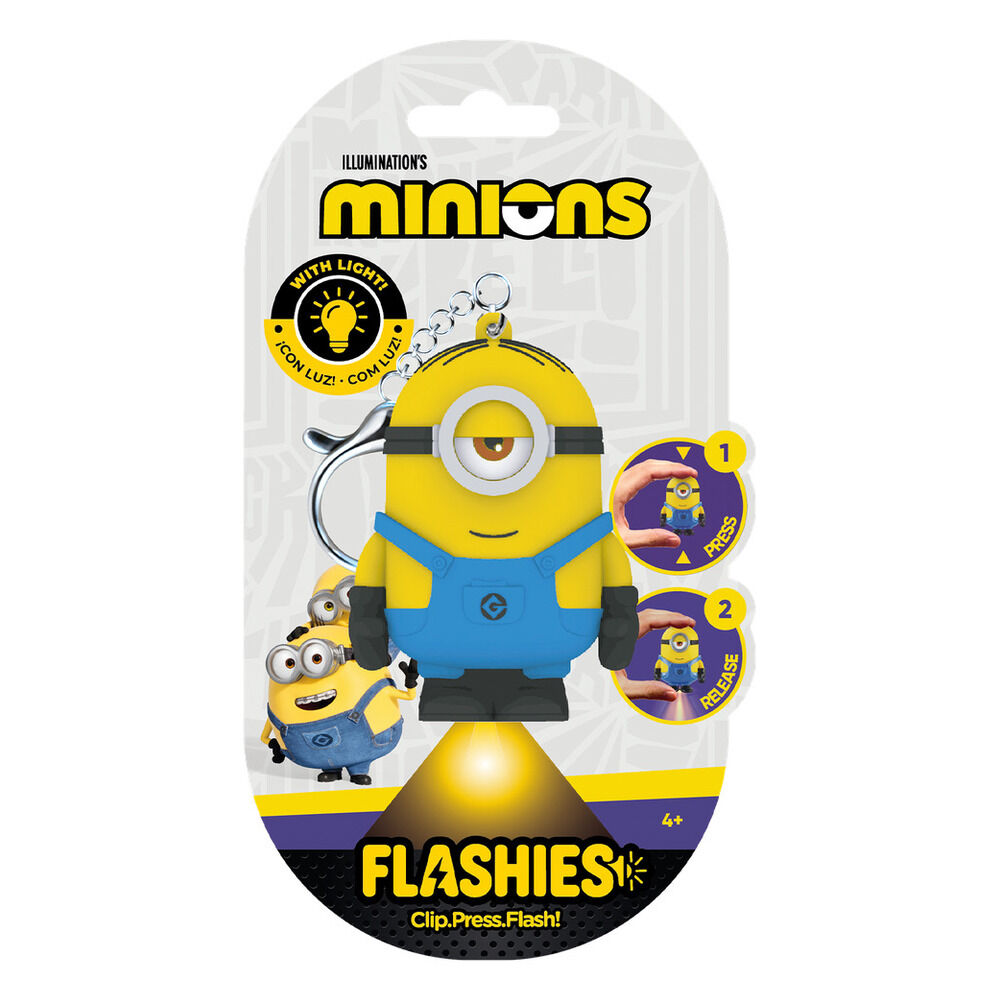 Llavero figura 3D con luz Minions Flashies - Frikibase.com