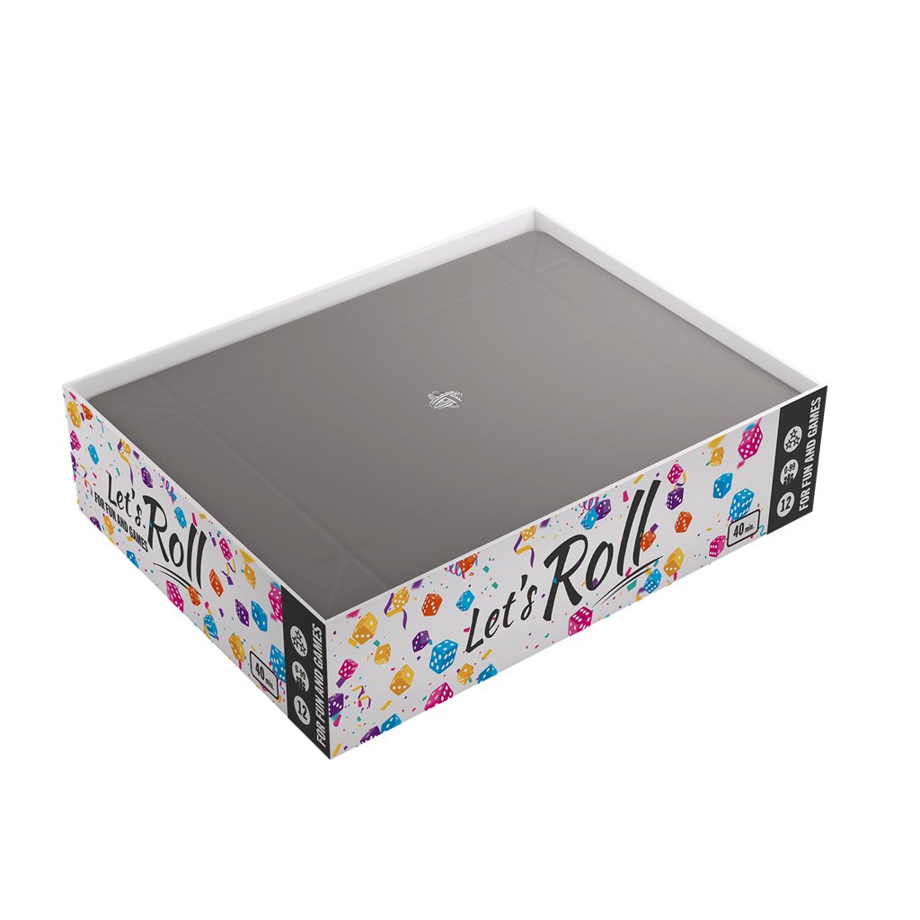 Magnetic Dice Tray Rectangular Black/Gray - Accesorios y Marketing Coleccionable - Frikibase.com