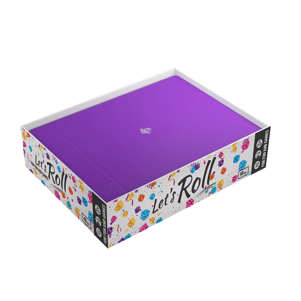 Magnetic Dice Tray Rectangular Black/Purple - Accesorios y Marketing Coleccionable - Frikibase.com