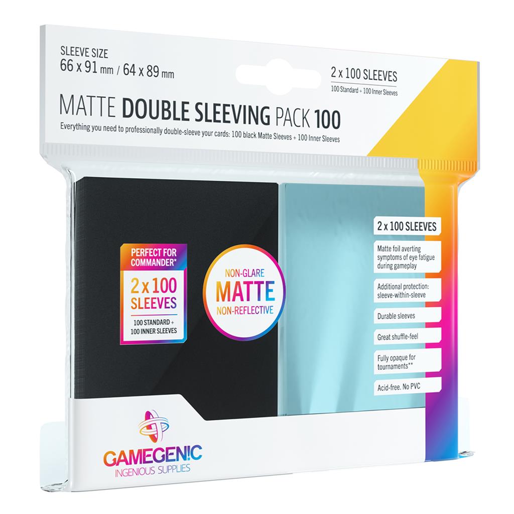 Matte Double Sleeving Pack (100) - Accesorios y Marketing Coleccionable - Frikibase.com