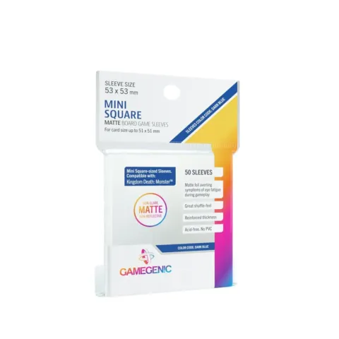 Matte Mini Square-Sized Sleeves 53x53mm (50) - Accesorios y Marketing Coleccionable - Frikibase.com