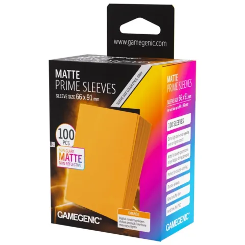 Matte Prime Sleeves Orange 66x91 - Accesorios y Marketing Coleccionable - Frikibase.com