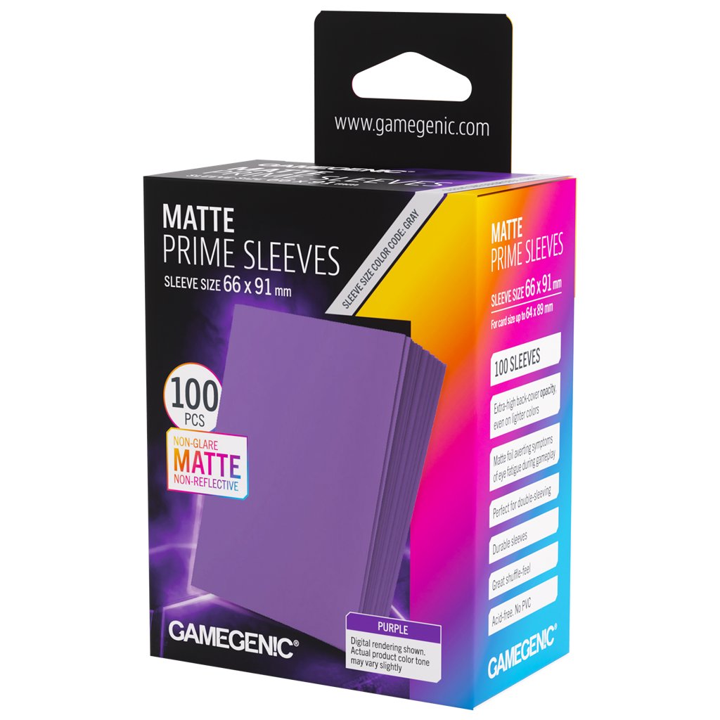 Matte Prime Sleeves Purple 66x91 - Accesorios y Marketing Coleccionable - Frikibase.com