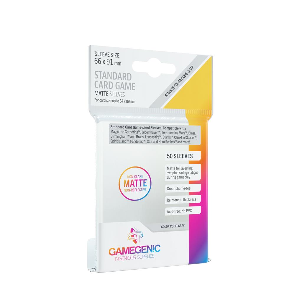 Matte Standard Card Game Sleeves 66x91mm (50) - Accesorios y Marketing Coleccionable - Frikibase.com