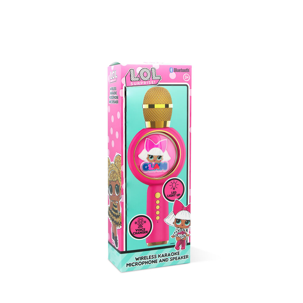 Microfono altavoz LED Glam L.O.L. Surprise