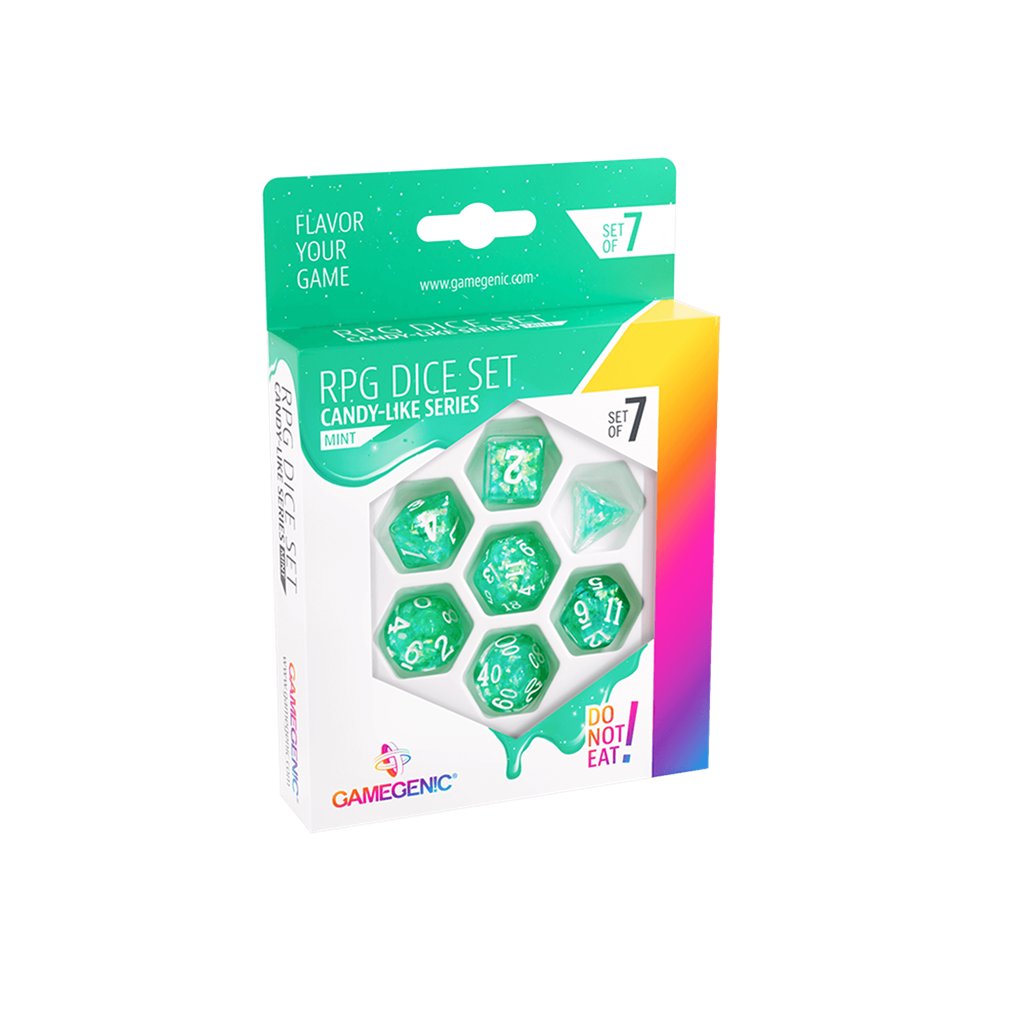 Mint RPG Dice Set (7pcs) - Accesorios y Marketing Coleccionable - Frikibase.com