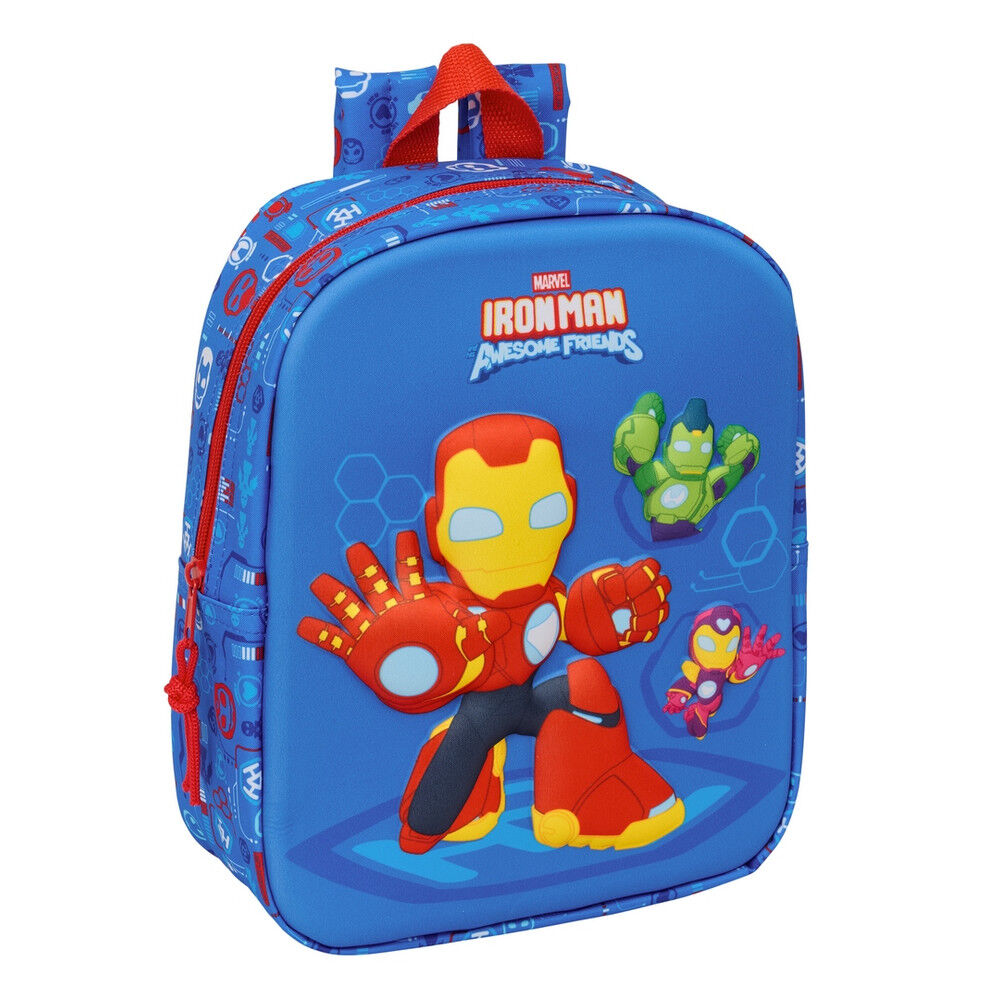 Mochila 3D Iron Man Marvel 27cm - Frikibase.com