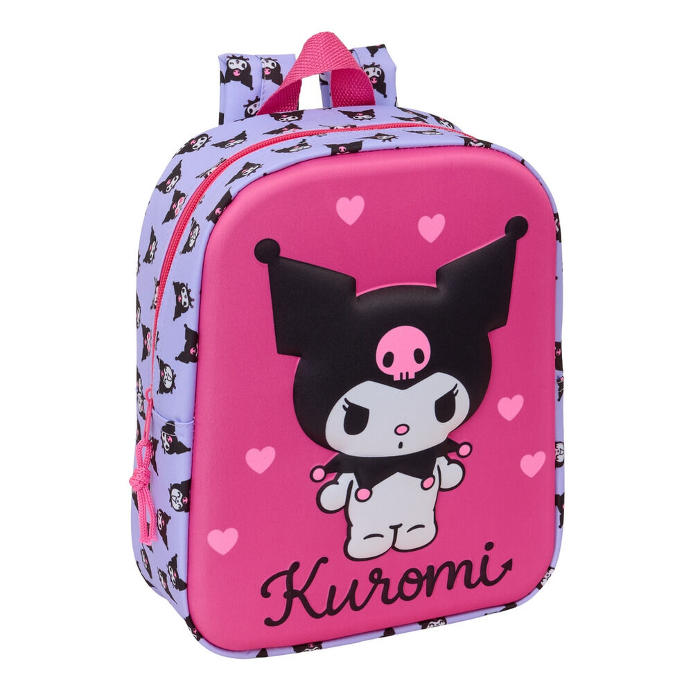 Mochila 3D Kuromi Hello Kitty 27cm - Frikibase.com