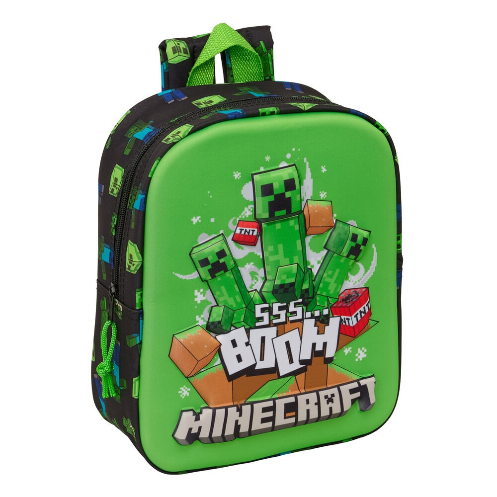Mochila 3D Minecraft 27cm - Frikibase.com