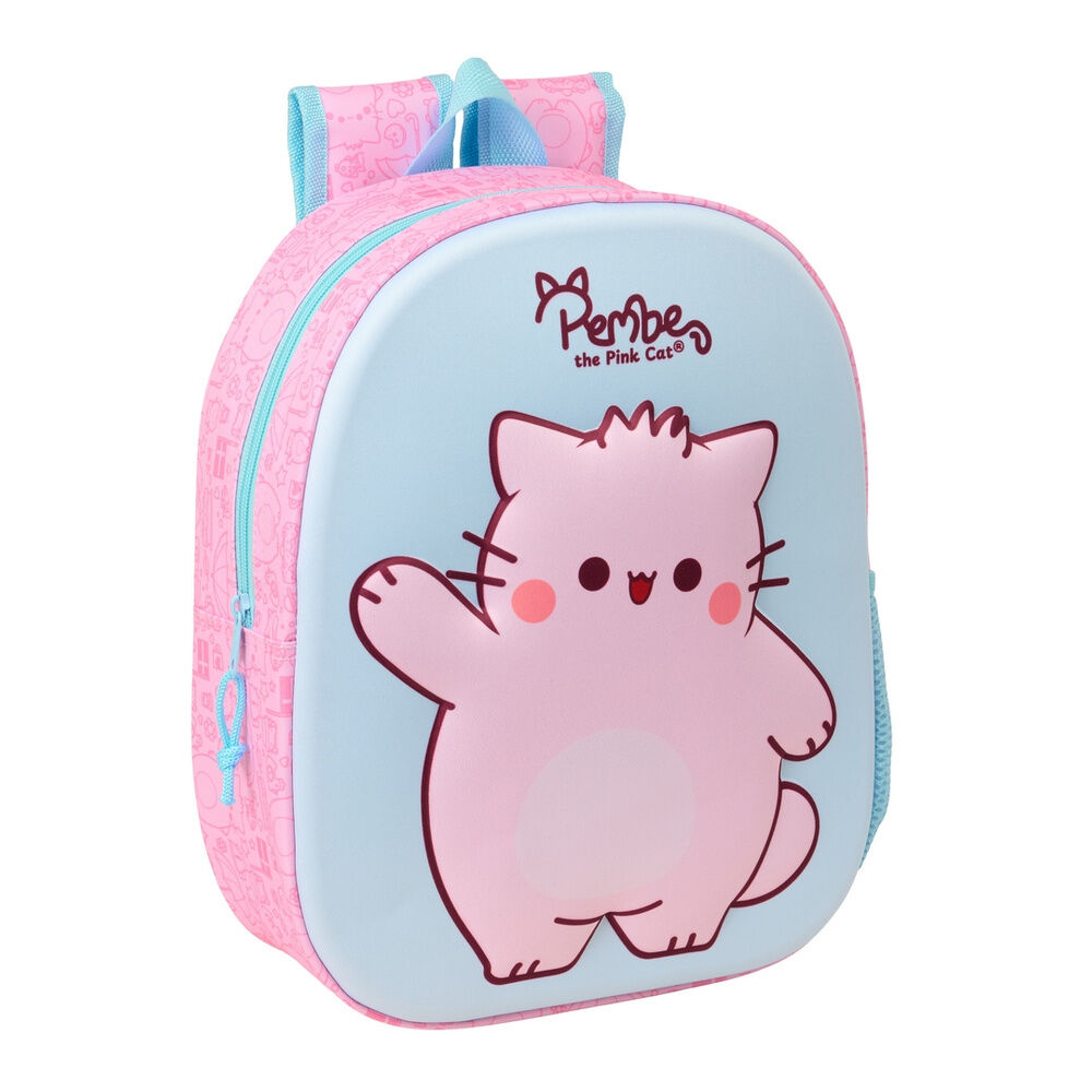 Mochila 3D Pembe The Pink Cat 33cm - Frikibase.com