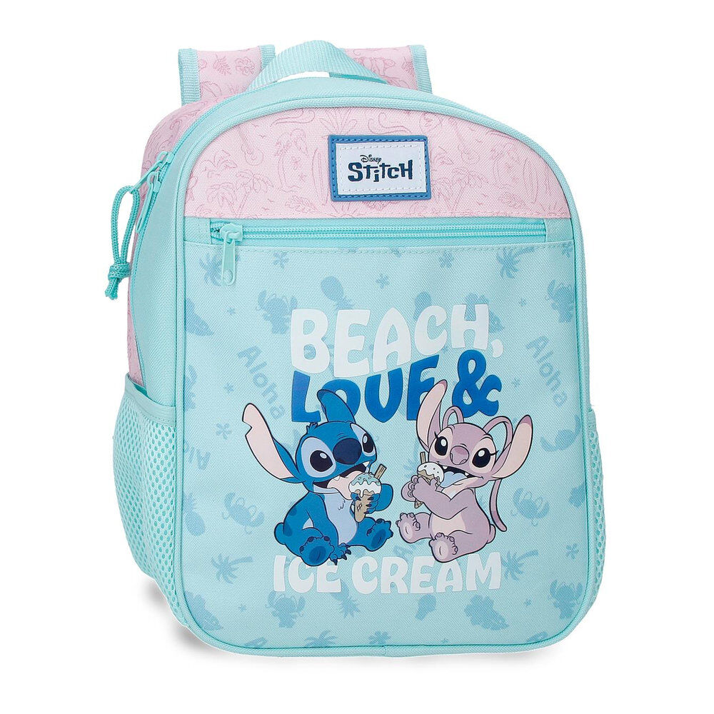 Mochila Beach & Love Stitch Disney 28cm adaptable - Frikibase.com