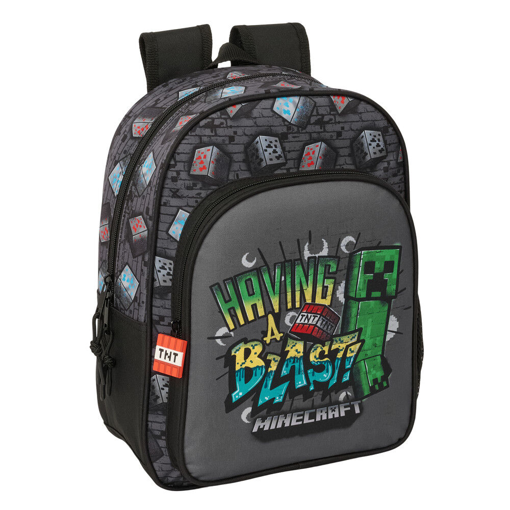 Mochila Graffiti Minecraft 34cm adaptable - Frikibase.com