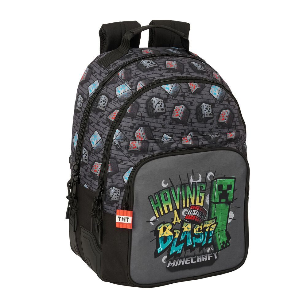Mochila Graffiti Minecraft 42cm adaptable - Frikibase.com