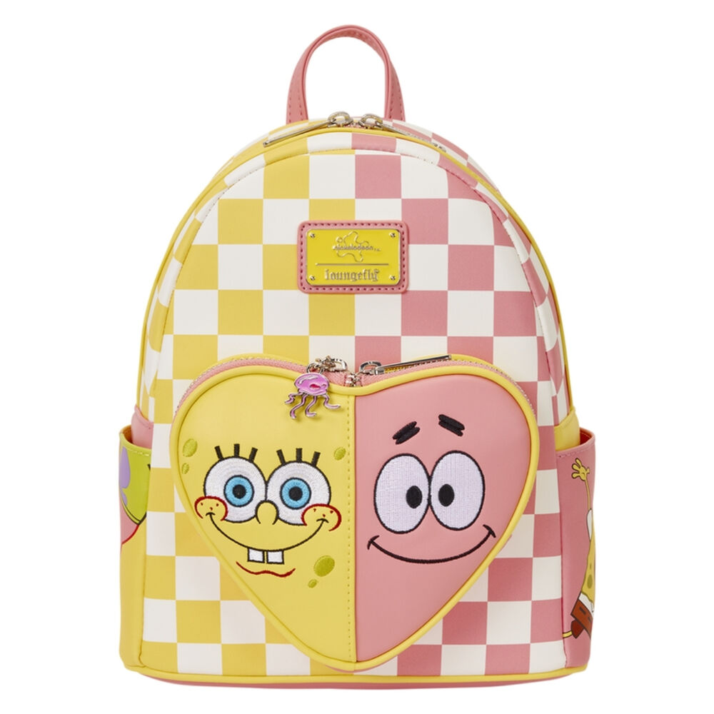 Mochila SpongeBob SquarePants & Patrick Star Checkered Loungefly 26cm - Frikibase.com