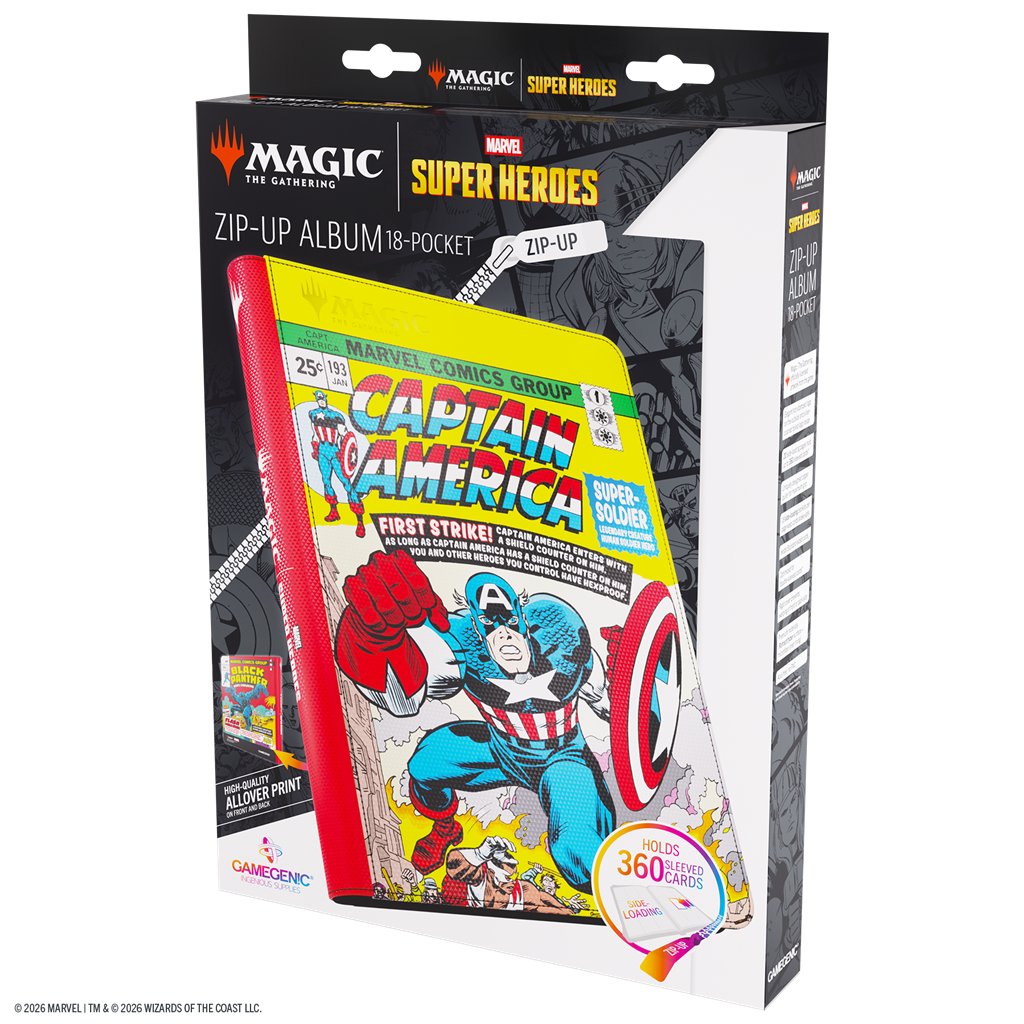 MTG Marvel SH ZipUp 18 Captain America/Black Panth - Accesorios y Marketing Coleccionable - Frikibase.com