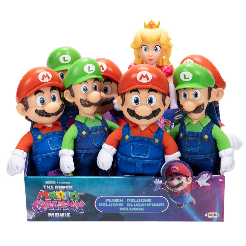 Muñeco peluche Super Mario Galaxy Movie Super Mario Bros 25cm surtido - Frikibase.com