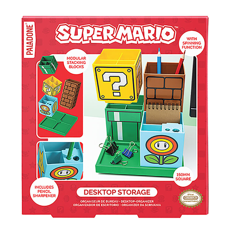 Organizador escritorio Super Mario Bros 15cm - Frikibase.com