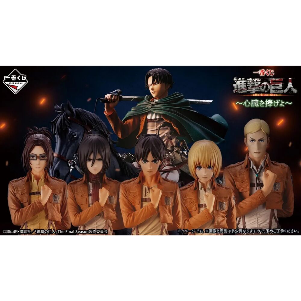 Pack Ichiban Kuji Attack On Titan - Dedicate Your Heart - Frikibase.com