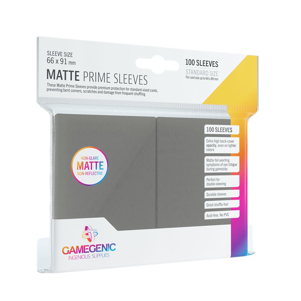 Pack Matte Prime Sleeves Dark Gray (100) - Accesorios y Marketing Coleccionable - Frikibase.com